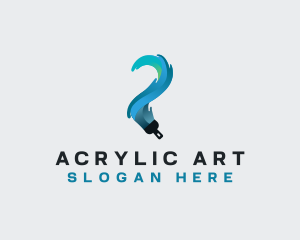 Acrylic - Paint Refurbish Paintbrush logo design