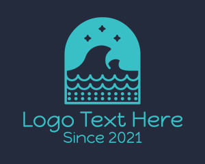 Tidal Wave - Surf Ocean Waves logo design