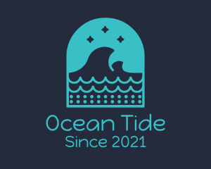 Surf Ocean Waves logo design