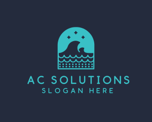 Surf Ocean Waves logo design