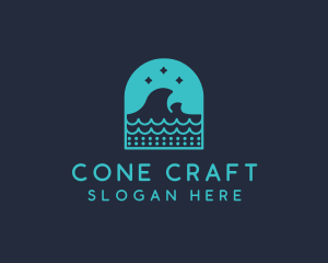 Surf Ocean Waves logo design