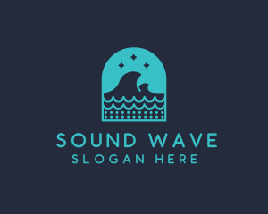 Surf Ocean Waves logo design