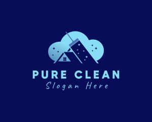 House Roof Cleaning logo design