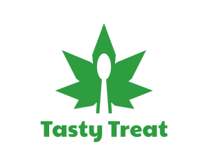 Edible - Edible Cannabis Spoon logo design