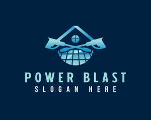 Power Wash Floor Cleaner logo design