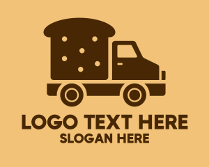 Van - Bread Delivery Van Truck logo design