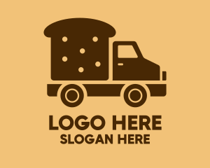 Delivery Truck - Bread Delivery Van Truck logo design