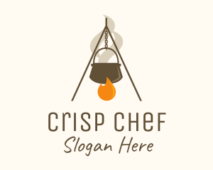 Campfire Cooking Pot logo design