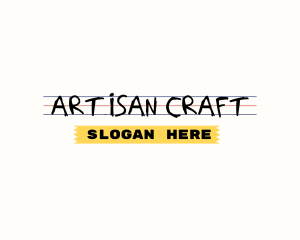 Craft - School Supplies Craft logo design