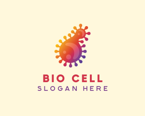 Microorganism - Microscopic Virus Bacteria logo design