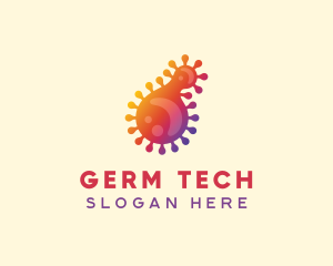 Germ - Microscopic Virus Bacteria logo design