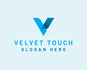 Tech Startup Letter V logo design