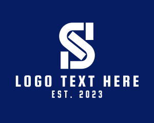 Typography - Construction Contractor Letter S logo design