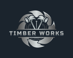 Sawmill - Hammer Sawmill Builder logo design