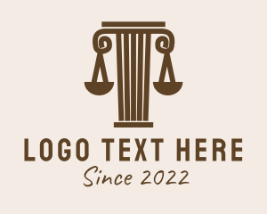 Scale - Brown Pillar Law Firm logo design