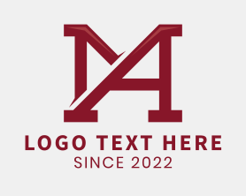 Advisory - Red Advisory Monogram logo design