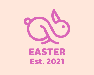 Pink Bunny Infinity  logo design