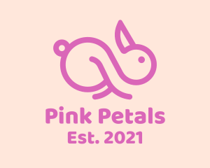 Pink Bunny Infinity  logo design