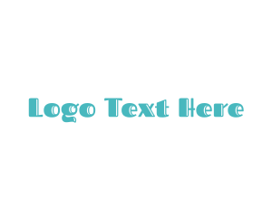 Text - Simple Cute Retro logo design
