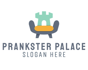 Furniture Armchair Castle logo design