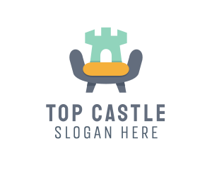 Furniture Armchair Castle logo design