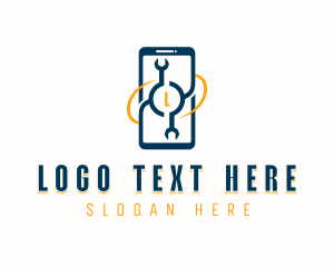 Wrench - Phone Repair Wrench logo design