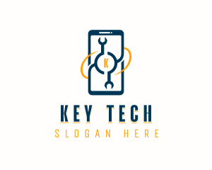 Phone Repair Wrench logo design