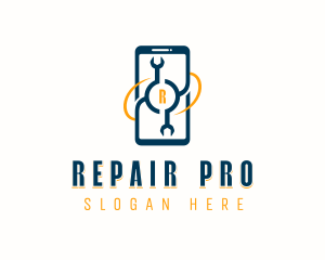 Phone Repair Wrench logo design