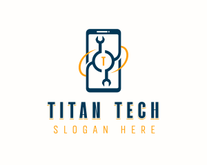 Phone Repair Wrench logo design