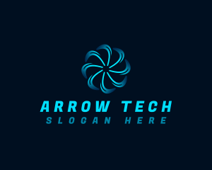 Spin Tech Blade logo design