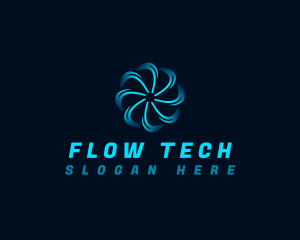 Spin Tech Blade logo design