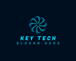 Spin Tech Blade logo design