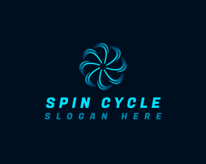 Rotate - Spin Tech Blade logo design