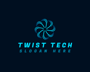 Twist - Spin Tech Blade logo design