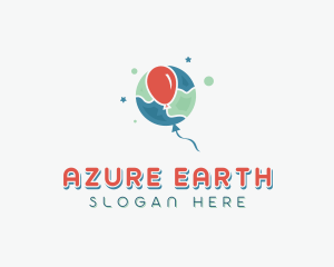 Earth Balloon Celebration logo design