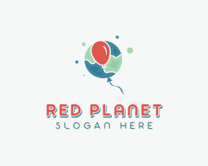 Earth Balloon Celebration logo design