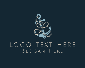Nautical - Sailing Anchor Rope Letter L logo design