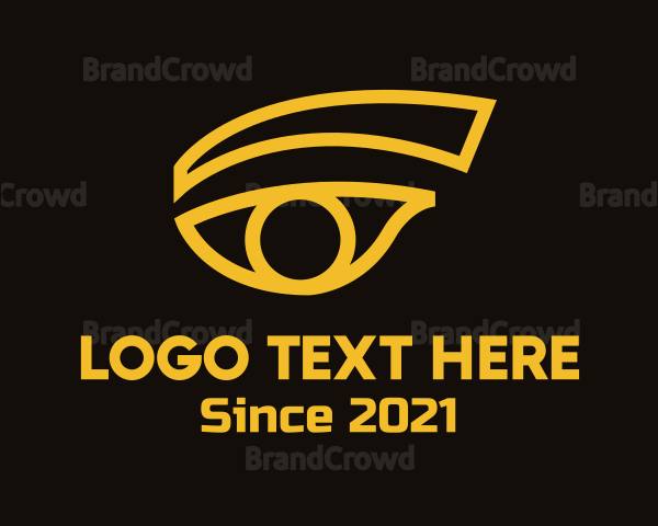Yellow Esthetician Eye Logo