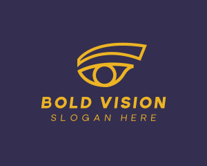 Yellow Esthetician Eye logo design