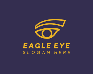 Yellow Esthetician Eye logo design