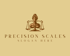Scales - Lady Scales Justice logo design