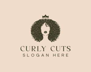 Curly - Curly Afro Hair logo design