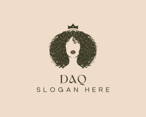 Curly Hair - Curly Afro Hair logo design