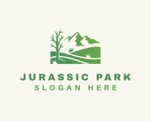 Nature Park Mountain logo design