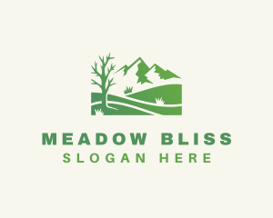 Meadow - Nature Park Mountain logo design