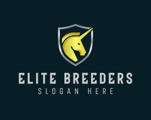 Unicorn Shield Security logo design