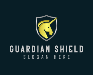 Unicorn Shield Security logo design