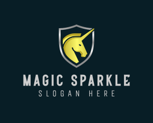 Unicorn Shield Security logo design