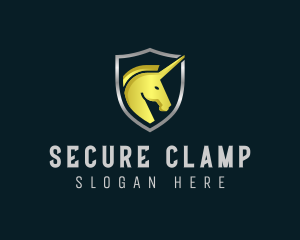 Unicorn Shield Security logo design