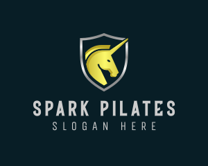 Unicorn Shield Security logo design